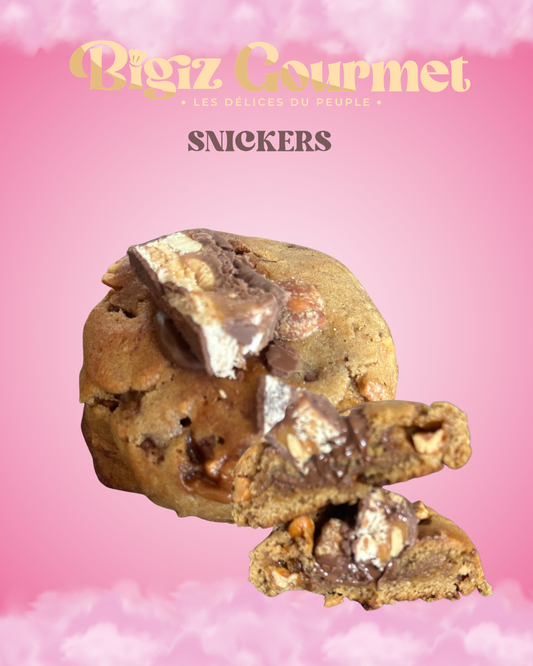 Cookie Mon Chouchou - Caramel,Snickers & Cacahuètes Caramélisées | Bigiz Gourmet