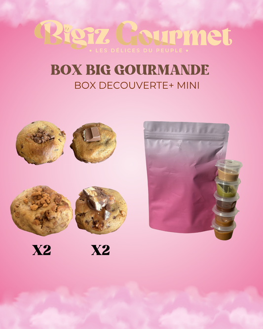 Box Big Gourmand : 6 Cookies + Box Mini | Bigiz Gourmet Dreux