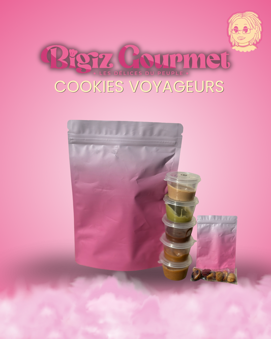 Box cookinou Voyageur - 15 Mini cookinou Artisanaux & 4 Sauces - Bigiz Gourmet